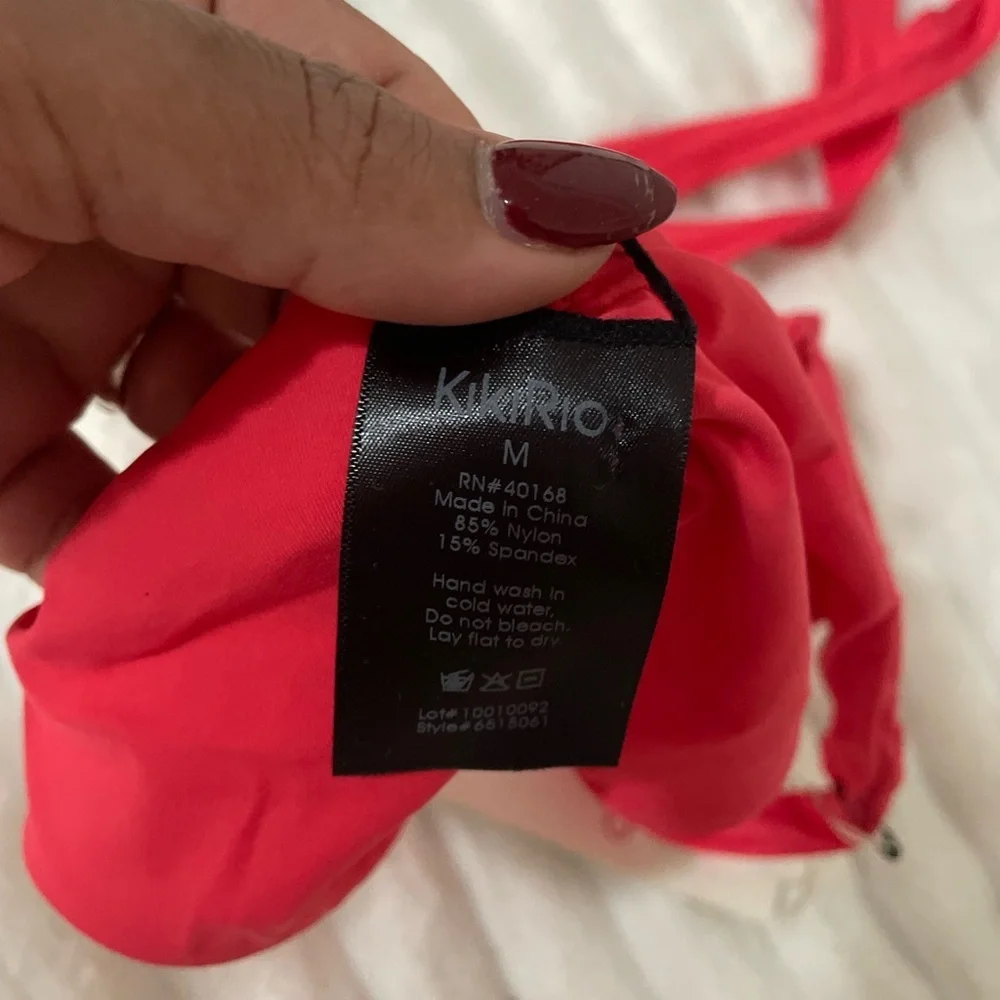 kikiRio Women's Red Intimate Set swin